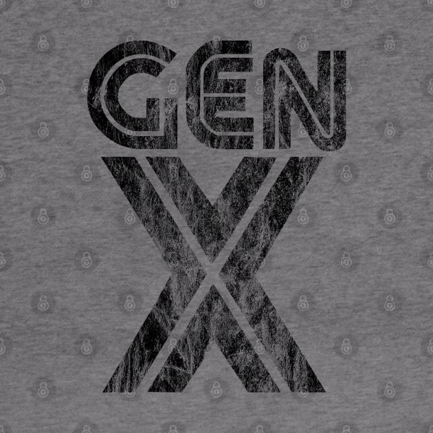 Generation X (distressed) by Doc Multiverse Designs